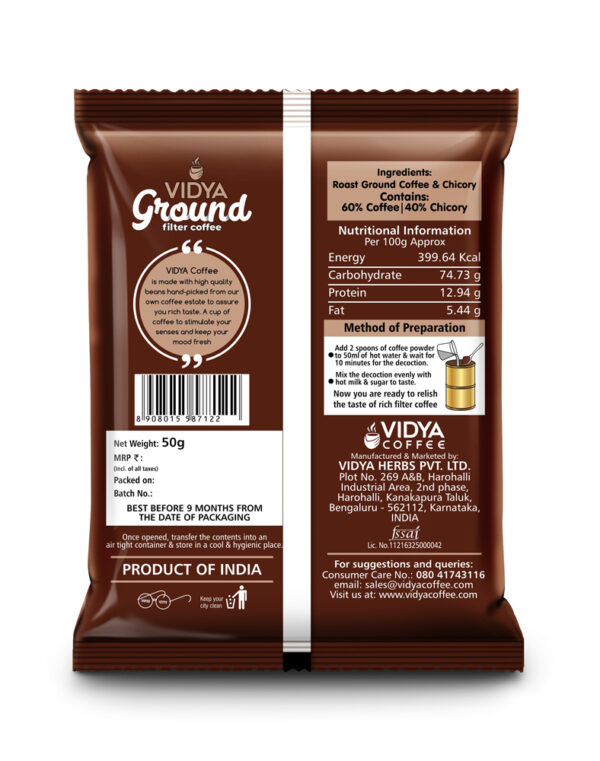 Vidya Strong Filter Coffee 50gm - Image 3