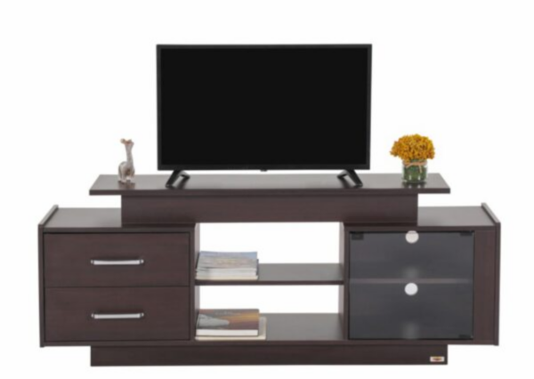 Wooden Entertainment TV Stand for Living Room | Solid Wood Television Stand - Image 2