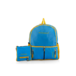 Ecosac Foldable double zipper travel backpack