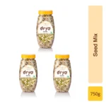Dryo Premium Healthy Raw Seeds Mix, Roasted and Lightly Salted Pack of 3